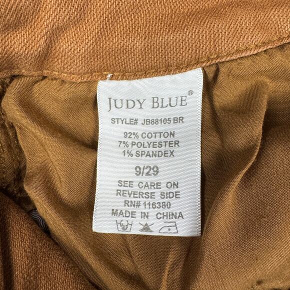Judy Blue Slim Fit Jeans Women’s Size 9/29 Brown Stretch High Rise Ankle - Picture 9 of 14